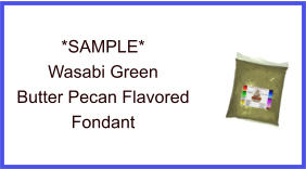 Wasabi Green Butter Pecan Fondant Sample