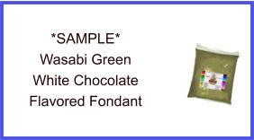 Wasabi Green White Chocolate Fondant Sample