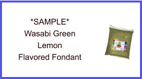 Wasabi Green Lemon Fondant Sample