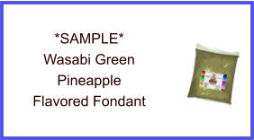Wasabi Green Pineapple Fondant Sample