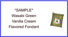 Wasabi Green Vanilla Cream Fondant Sample