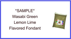 Wasabi Green Lemon Fondant Sample