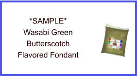 Wasabi Green Butterscotch Fondant Sample