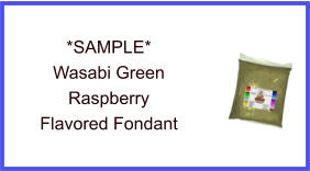 Wasabi Green Raspberry Fondant Sample