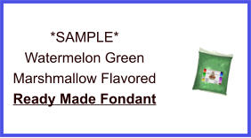 Watermelon Green Marshmallow Fondant Sample