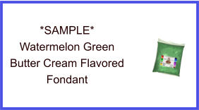 Watermelon Green Butter Cream Fondant Sample