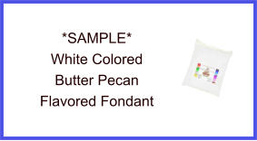 White Butter Pecan Fondant Sample