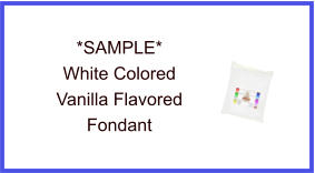 White Vanilla Fondant Sample