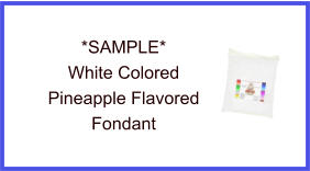 White Pineapple Fondant Sample