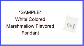 White Marshmallow Fondant Sample