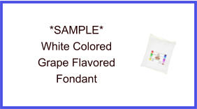 White Grape Fondant Sample