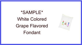 White Grape Fondant Sample