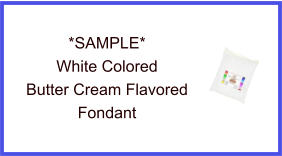 White Butter Cream Fondant Sample