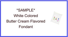 White Butter Cream Fondant Sample