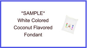 White Coconut Fondant Sample