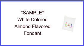 White Almond Fondant Sample