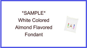 White Almond Fondant Sample