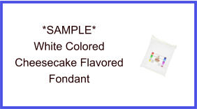 White Cheesecake Fondant Sample