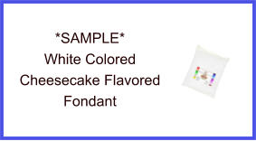 White Cheesecake Fondant Sample