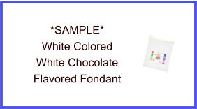 White White Chocolate Fondant Sample