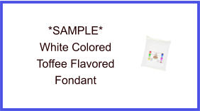 White Toffee Fondant Sample