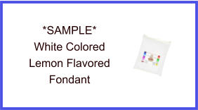 White Lemon Fondant Sample