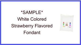 White Strawberry Fondant Sample