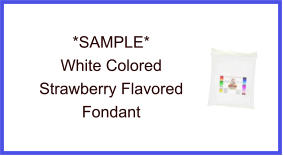 White Strawberry Fondant Sample