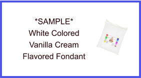 White Vanilla Fondant Sample