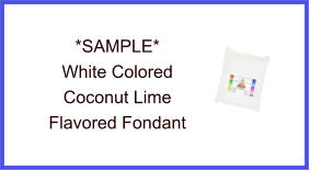 White Coconut Lime Fondant Sample