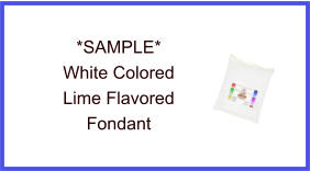 White Lime Fondant Sample