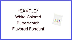White Butterscotch Fondant Sample