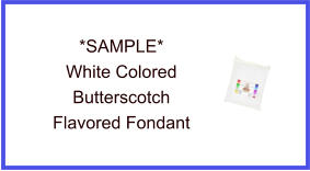 White Butterscotch Fondant Sample