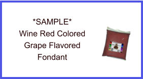 Wine Red Grape Fondant Sample