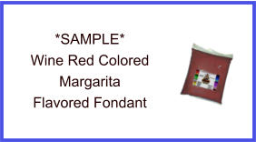 Wine Red Margarita Fondant Sample