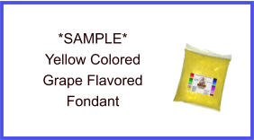 Yellow Grape Fondant Sample