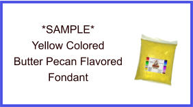 Yellow Butter Pecan Fondant Sample