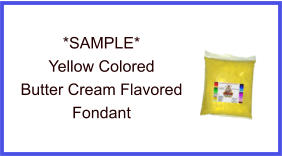Yellow Butter Cream Fondant Sample