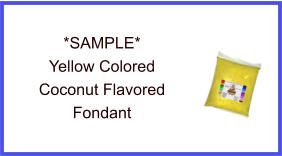 Yellow Coconut Fondant Sample