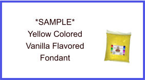 Yellow Vanilla Fondant Sample