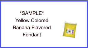 Yellow Banana Fondant Sample