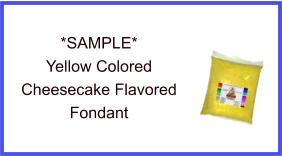 Yellow Cheesecake Fondant Sample