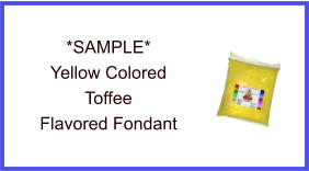 Yellow Toffee Fondant Sample