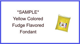 Yellow Fudge Flavor Fondant Sample