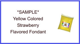 Yellow Strawberry Fondant Sample