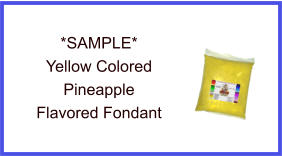 Yellow Pineapple Fondant Sample