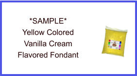 Yellow Vanilla Cream Fondant Sample
