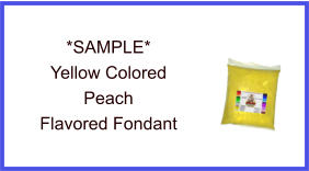 Yellow Peach Fondant Sample