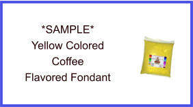 Yellow Coffee Fondant Sample