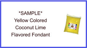 Yellow Coconut Lime Fondant Sample